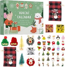 Advent Calendar Countdown 24 Days Christmas Decorations Gifts Kids/Teens