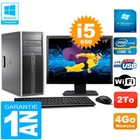 PC HP 8100 tour Bildschirm 19 " Core i5-650 RAM 4Go Disc 2To Dvd-Brenner Wifi W7