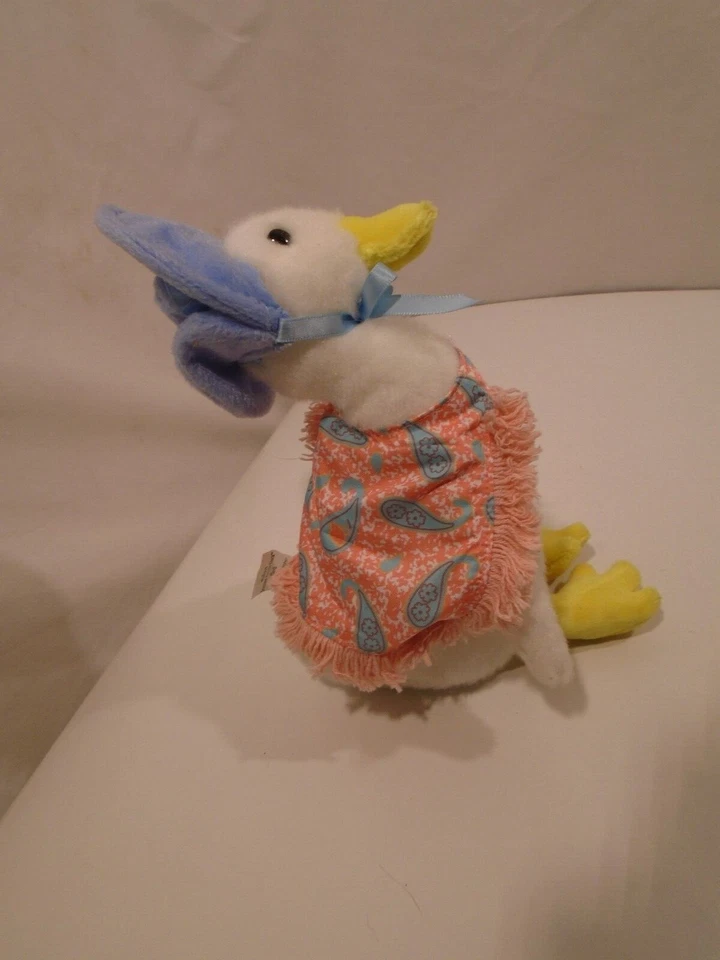 GUND Plush Beatrix Potter Jemima Puddle duck Stuffed Animal Bonnet apron - Image 4 of 4