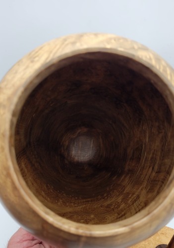 Vintage R.W. "Bob" Krauss Signed Burl Wood Vase 1989 - ONE OF A KIND!! - Picture 9 of 13