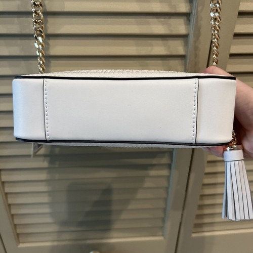 Michael Kors Jet Set perforierte Kamera Umhängetasche Optik weiß - Bild 9 von 9