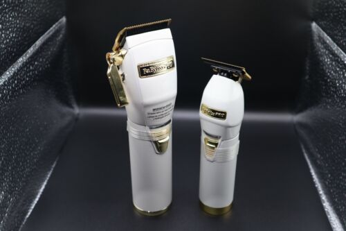Babyliss4Barbers Limited Editio Metall Lithium Clipper und Trimmer - WEISS - Bild 2 von 10