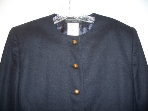 Nuevo con etiquetas Traje Blazer Benard Holtzman por Harve Benard Azul Marino Talla 10 100% Lana - Imagen 2 de 3
