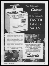 1947 Caloric Stove Corporation Philadelphia PA L.P. Gas Ranges Vintage Print Ad
