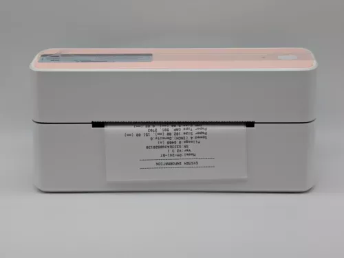 Omezizy Bluetooth Thermal Label Printer | White and Pink | PM-241-BT