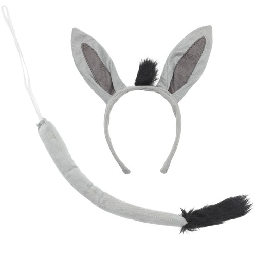 1 Set Animal Ear Hairband Cosplay Donkey Tail Animal Cosplay Costume
