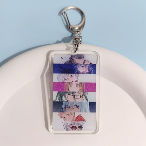 Jujutsu Kaisen Series Bag Pendant Acrylic Keychain Keyring Cosplay Cartoon Gift - Picture 6 of 11