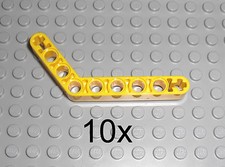 LEGO Technic - 10x Lochbalken Lochstange Liftarm Winkel 6x4 gelb beam bent 6629