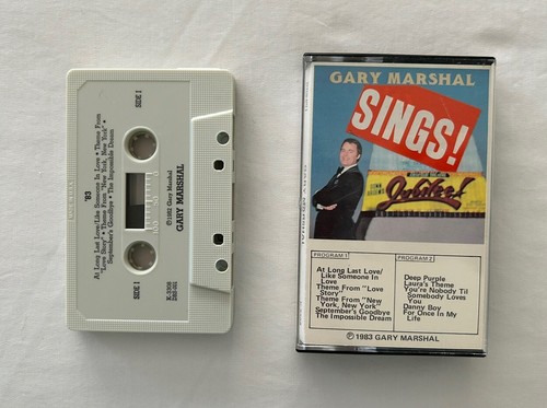 GARY MARSHAL Sings! Cassette VG+/VG Autographed Vocal Jazz - Picture 10 of 13