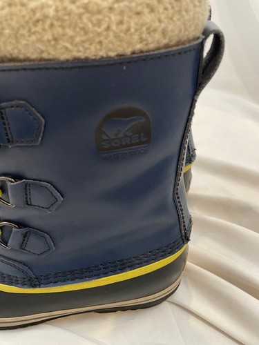 Sorel Kids 6 Youth Yoot Pac Nylon Waterproof Winter Snow Boots Navy NY1443-591 - Picture 3 of 8