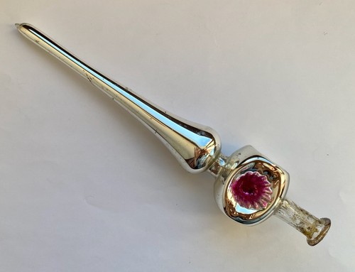 Antique Christmas Mercury Glass Tree Topper 7"- 8" or 16 - 22 cm, TO CHOOSE FROM - Picture 7 of 12