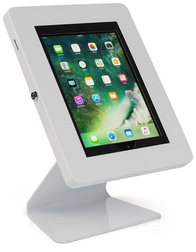 iPad and Tablet Counter Stand, Lockable Enclosure from Displays2go - Picture 1 of 5