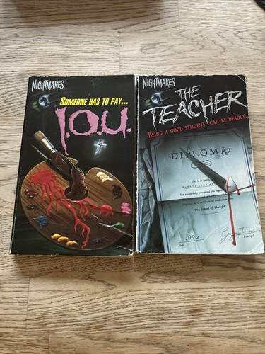 5x Nightmares Horror Paerback 1st editions 1990's - T S Rue, Joseph Locke - Foto 2 di 12