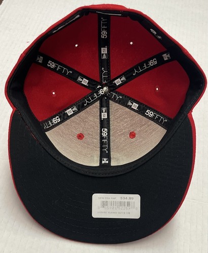 Size: 6 7/8  MLB NEW ERA 59FIFTY  FITTED CLEVELAND  INDIANS FITTED HAT CAP GORRA - Picture 3 of 4