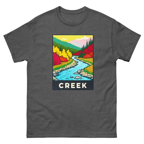 T-shirt Creek paesaggio geografico posizione paesaggio - Foto 6 di 13