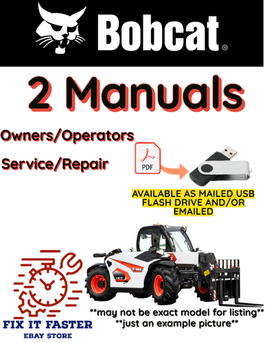BOBCAT TR38160 EVO TELEHANDLER OPERATORS SERVICE REPAIR SHOP MANUAL PDF USB - Picture 1 of 5