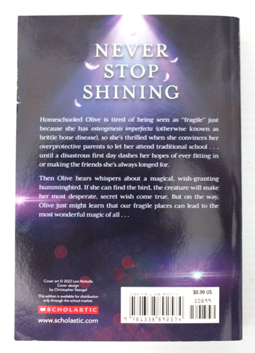 Hummingbird by Natalie Lloyd Scholastic Trade Paperback Book Fantasy BrittleBone - Picture 2 of 12