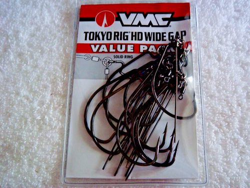 VMC Value PACK 10 Hooks Per Pack Tokyo Rig HD Wide Gap 5/0 Hooks TOTAL 10-RIGS - Picture 2 of 5