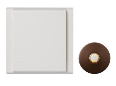 NuTone Line Voltage Wired Doorbell, (1) LED Lighted Oil Rubbed Bronze Pushbutton