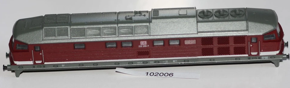 Minitrix Spur N 102006 Gehäuse Diesellok BR 232 der DB aus 12525