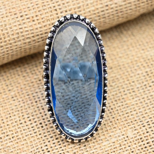 Tansanit Edelstein Handarbeit 925 Sterling Silber Ring Schmuck - Bild 2 von 4