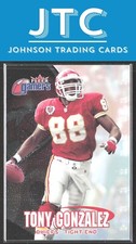 2000 Fleer Gamers Tony Gonzalez Kansas City Chiefs