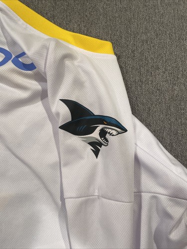 Golden State Warriors San Jose Sharks Mashup Hockey Jersey Shirt Mens Medium - Picture 4 of 5