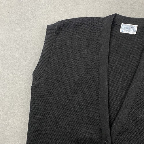 Vintage Pendleton Sweater Womens 1X Black Cardigan Pure Virgin Wool Aztec Tribal - Picture 6 of 9