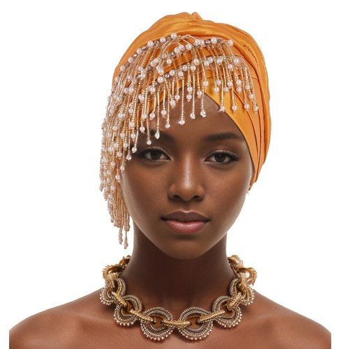 Mujeres africanas corbata nigeriana boda fiesta sombreros borlas Aso Oke envoltura sombreros - Imagen 34 de 50