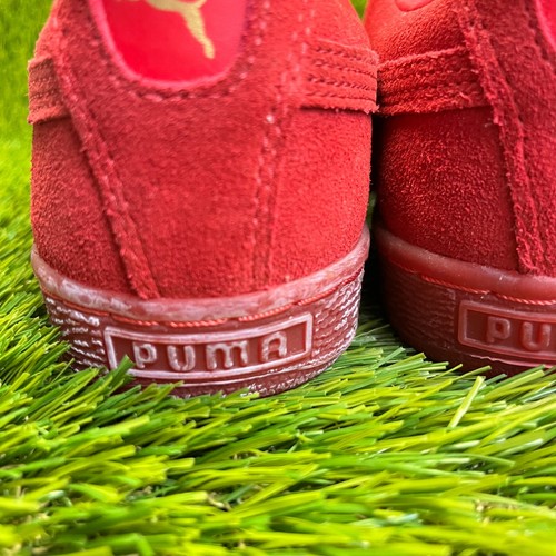 Puma Suede Classic Mono Red Gold Boys Size 6C Athletic Running Shoes Sneakers - Picture 7 of 11