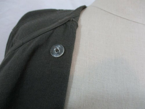 Gap Outlet NWT Women's Olive Green Linen Blend Moto Jacket Zipper Front Medium - Picture 7 of 12