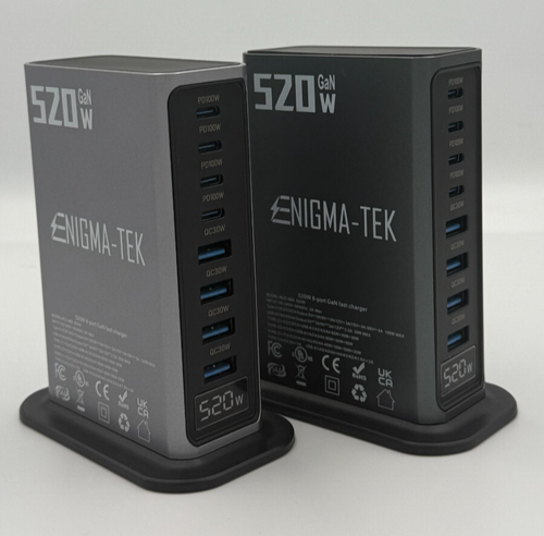 520W Desktop Charger 8 Port USB 100W USB C PD Charging Station Super Fast Charge - 第 2/30 張圖片