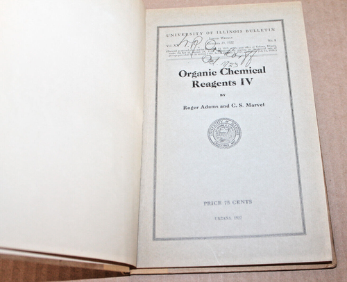 Organic Chemical Reagents 4 Books 1919 - 1922 University of Illinois WR Orndorff - Picture 13 of 23