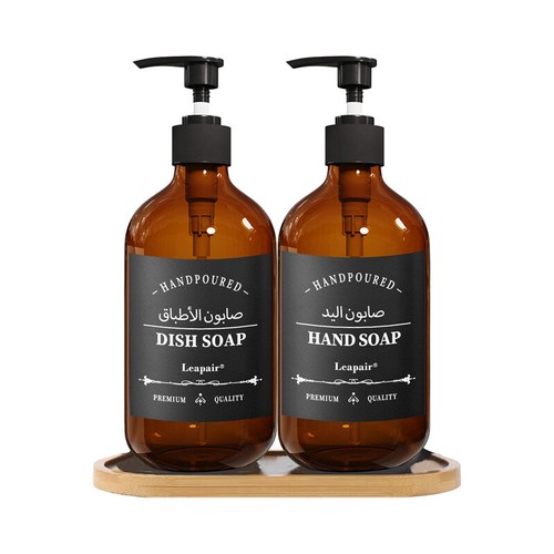 500ML Soap Dispenser Shampoo Body Wash Lotion Liquid Bottle Refillable Container - Bild 9 von 11