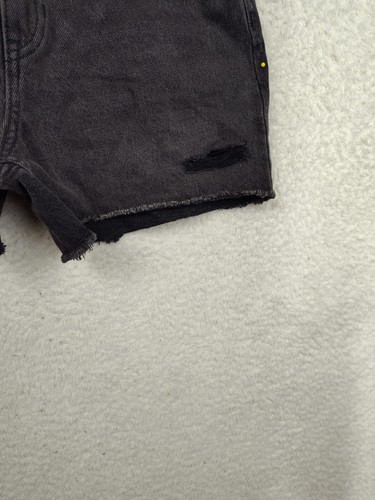 Old Navy Girls Short 14 Black 100% Cotton High Rise Distresed Cut Offf Denim - Picture 5 of 19