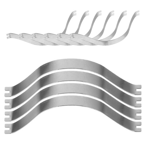100 Pcs Aluminiumlegierung Haken -Rückenplatte Rahmenclips Federclips - Imagen 8 de 12