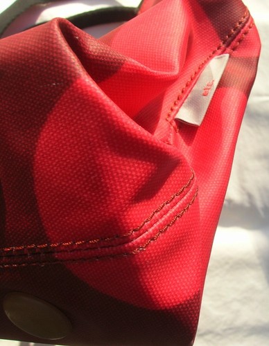 ✨😍FABULOUS!! ORLA KIELY RED LARGE LEAF STEM BAG CRANBERRY RARE✨😍 - Picture 7 of 14