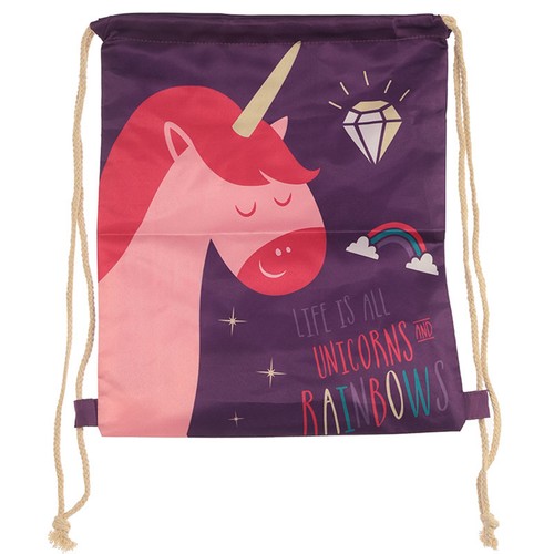 Drawstring Rucksack School Sports Bag Kids Cute Novelty Designer Selection 39cm - Picture 29 of 32