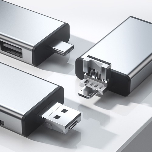 Card Pin Type-c Storage Box Universal Memory Reader Laptop Multi-function - Zdjęcie 2 z 10