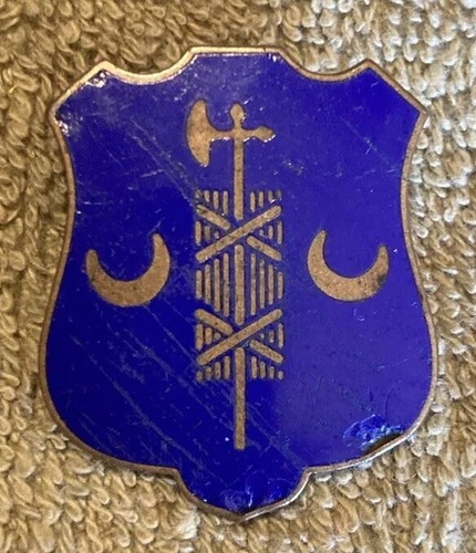 WWII US Army, 71st infantry Regiment, unit crest, screwback, Durocharm - Imagen 2 de 5
