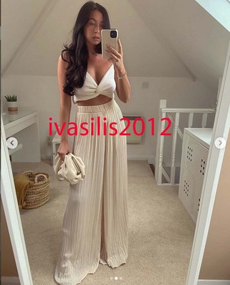 zara yellow pleated top