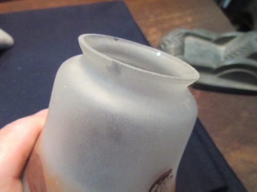 3 drei alte HÜTTENBRÜCKE BÄUME umgekehrt bemalte Pendelleuchte Lampenschirme - Bild 12 von 22