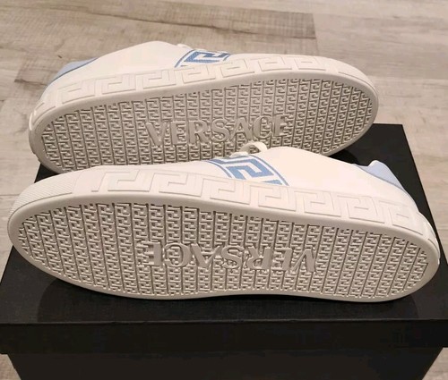 Versace Men's Embroidered Greca Sneakers, Size 9US (42 EUR) - Picture 7 of 9