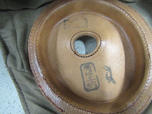 WW2 Japanese Pilot Leather Summer Flight Helmet Flyers Helmet Original - Picture 19 of 24