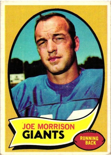 JOE MORRISON 1970 Topps Football #105 FREE SHIPPING B14R3S1P21