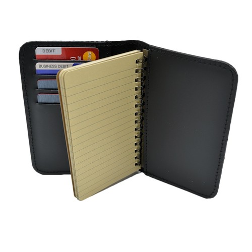 Funda de libro de cuero estilo libro memo 3x5 bolsillo bloc de notas para todo clima - Imagen 2 de 5