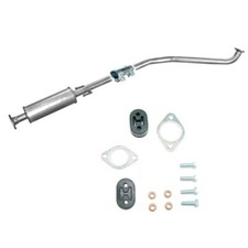 Mittelschalldämpfer Auspuff + Anbausatz für Chevrolet  Kalos 1.2i  8V T200/T255