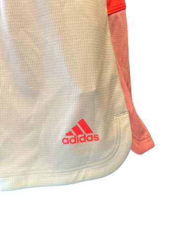 adidas Pacer Color-Block Training Knit Shorts in Ice Mint/Turbo Size XS - Picture 2 of 4