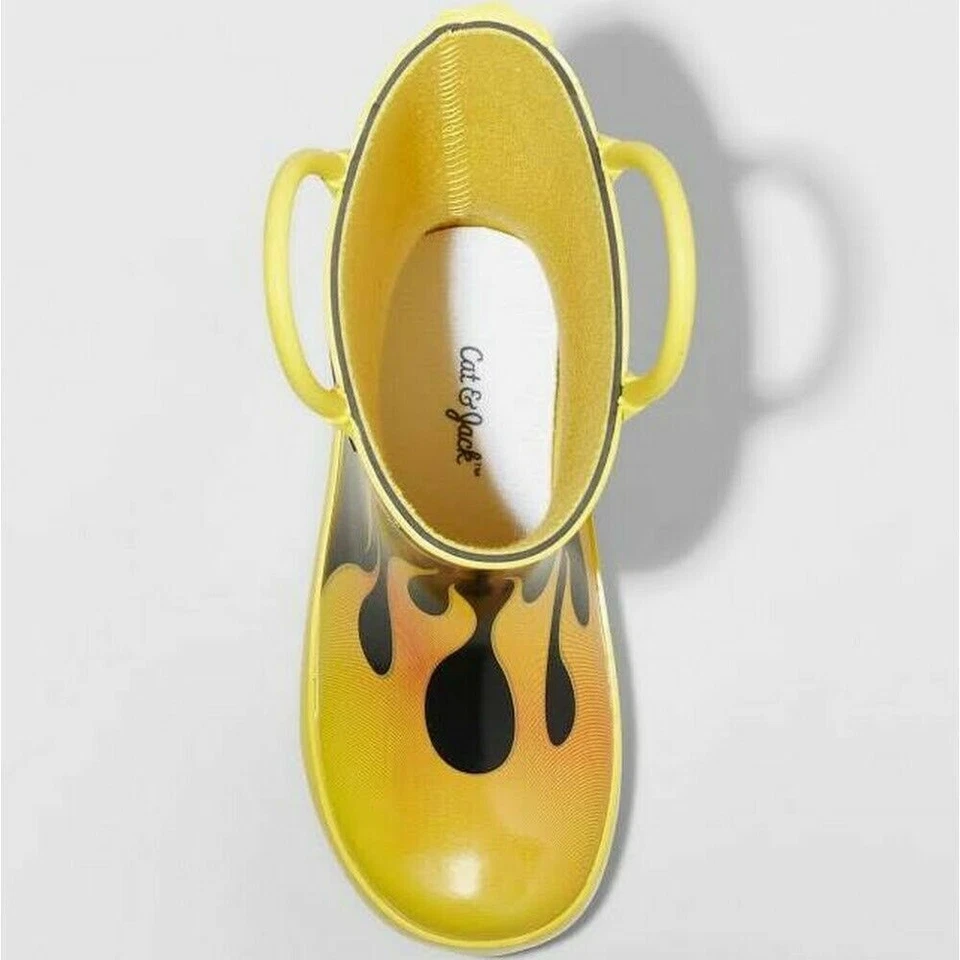 NUEVAS botas de goma para lluvia Cat & Jack Boys Fire Dept 5 niños pequeños Foto 2 de 2