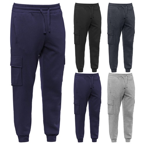 3-Piece Men's Winter Warm Ultra-Soft Comfortable Tapered Fit Cargo Joggers - 第 6/14 張圖片